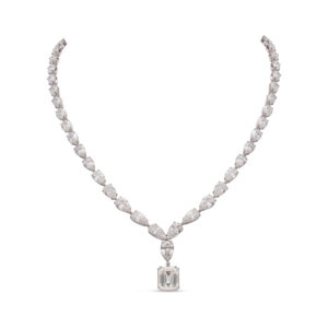 Diamond rope necklace